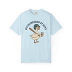 Comfort Colors Boy Mom Tee: Outnumbered Baseball Goose Graphic Unisex Shirt