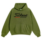 Unisex Athletic Golf Hooded Jumper - Slim Fit Casual Sporty Outerwear