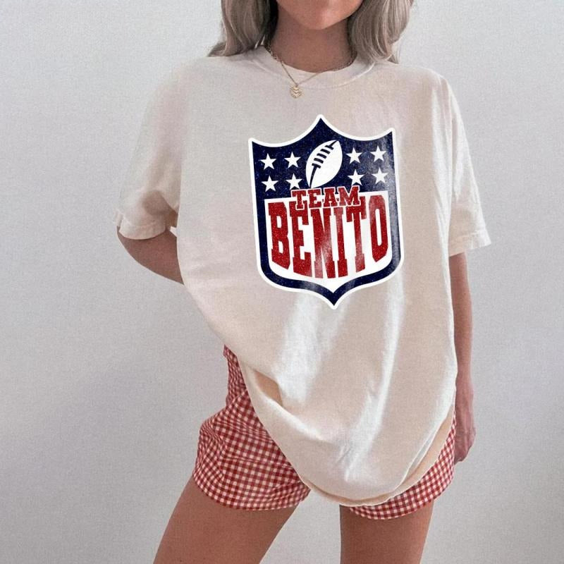 Retro Team Benito Football T-Shirt | Vintage 90s Style Fan Gift