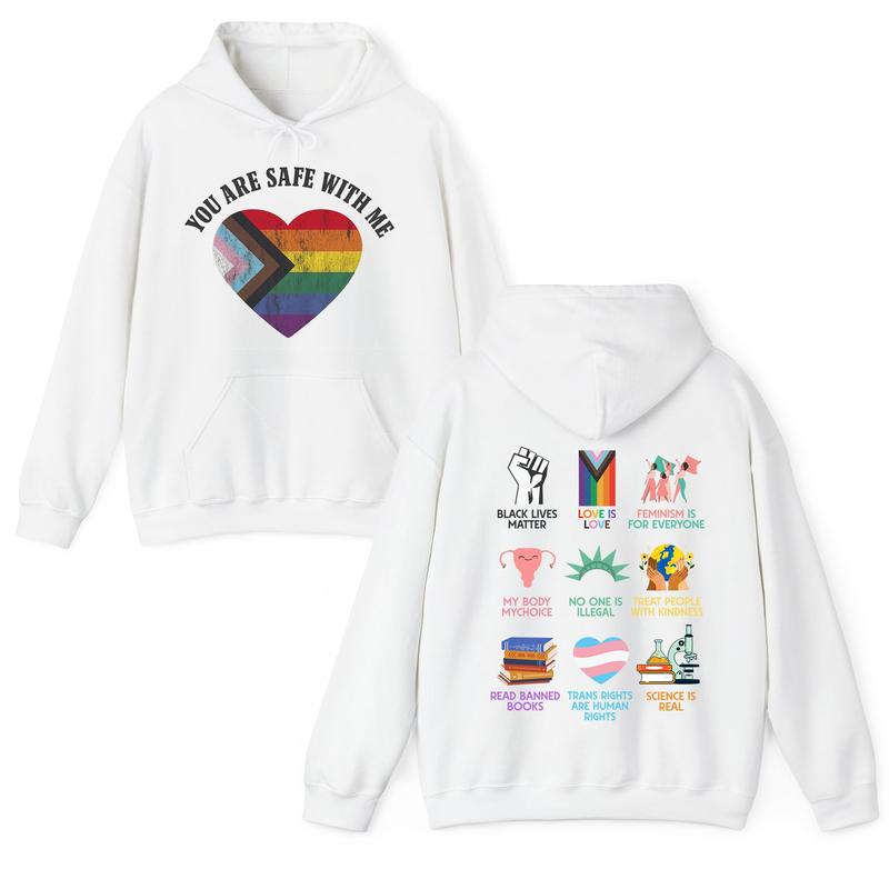 Equality Shirt, Human Rights shirt, Equal Rights, You're Safe With Me T-Shirt /Sweatshirt/Hoodie