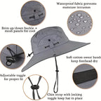 Solar-Powered Cooling Fan Sun Hat – Rechargeable Dual-Power Outdoor Hat