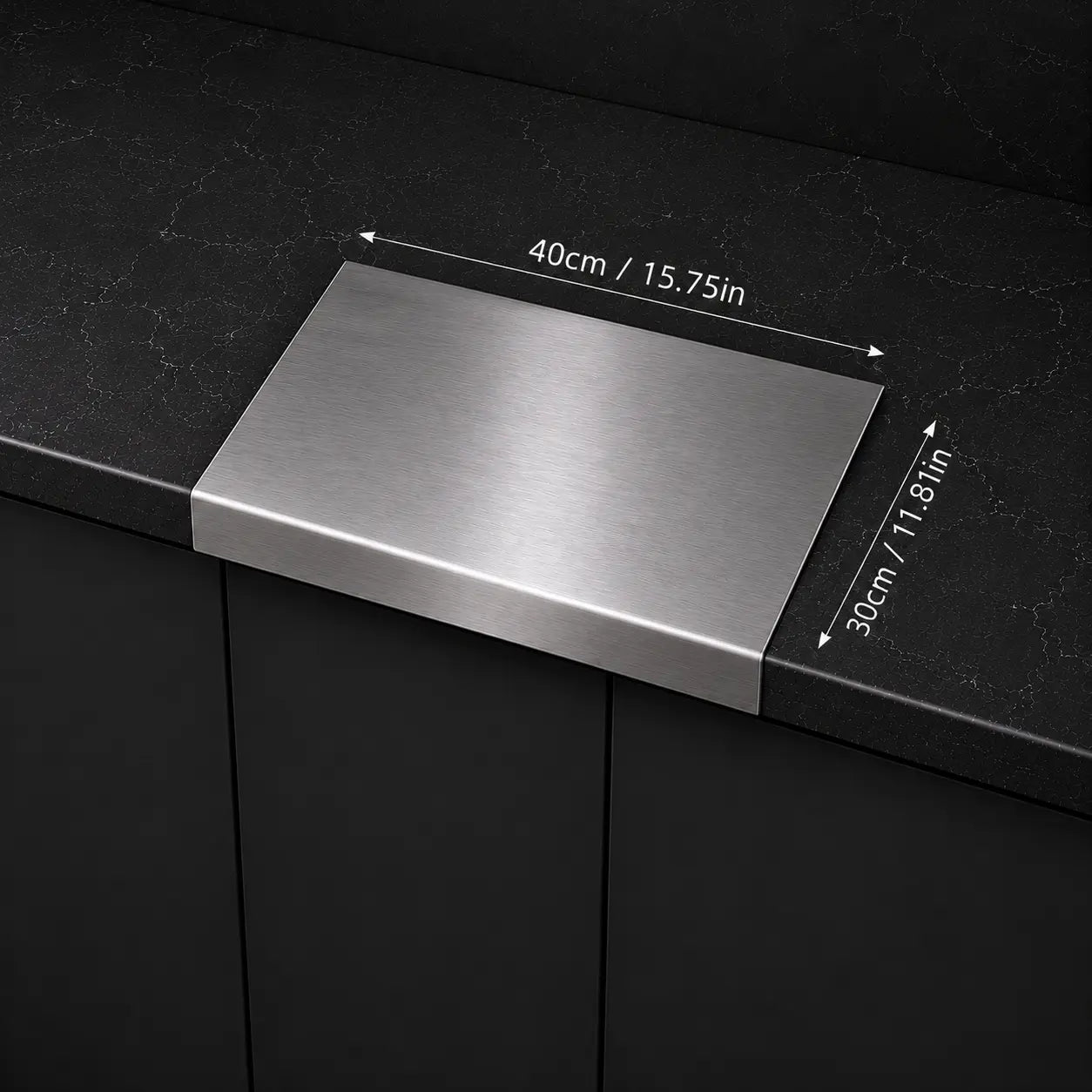 Stainless Steel Chopping Board – Non-Slip Heavy Duty Kitchen Cutting Board