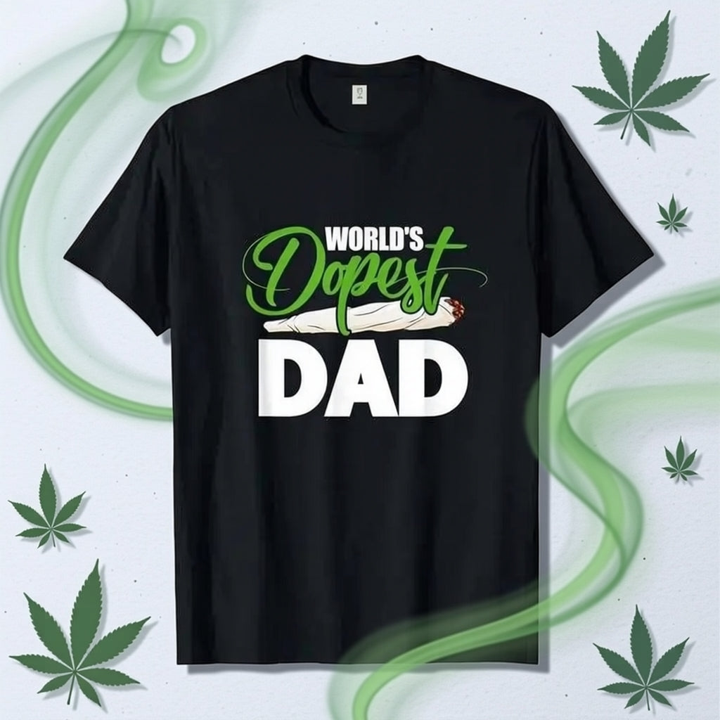 "World's Dopest Dad" 100% Cotton Funny Father’s Day T-Shirt