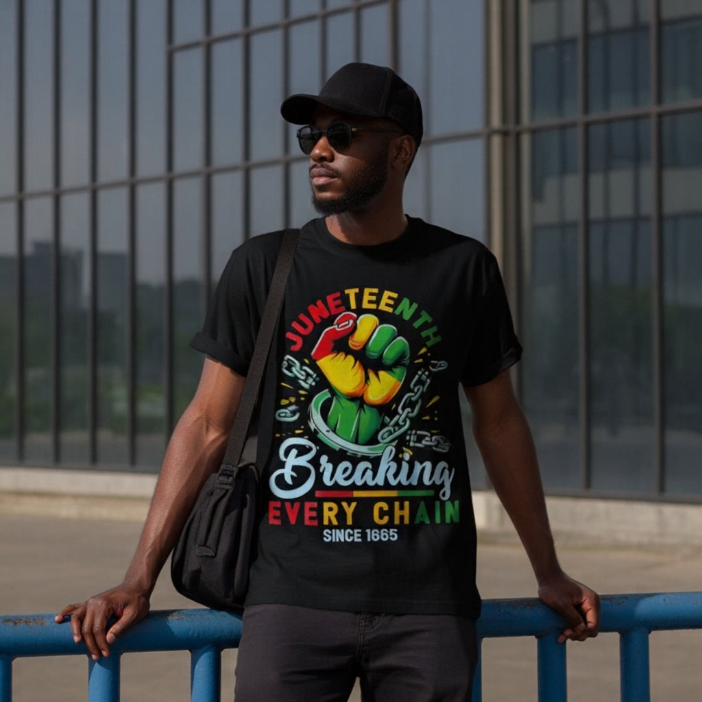 African American Pride Juneteenth Cotton T-Shirt Unisex Comfortable All Day Wear