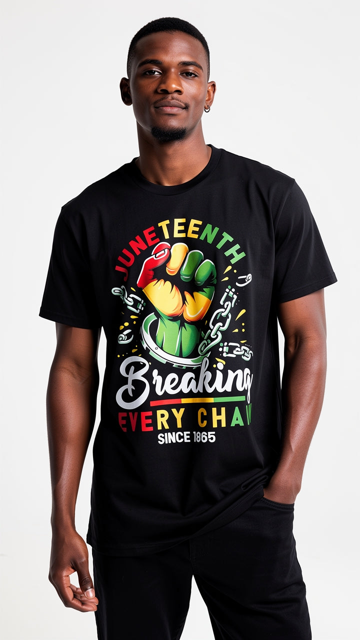 African American Pride Juneteenth Cotton T-Shirt Unisex Comfortable All Day Wear