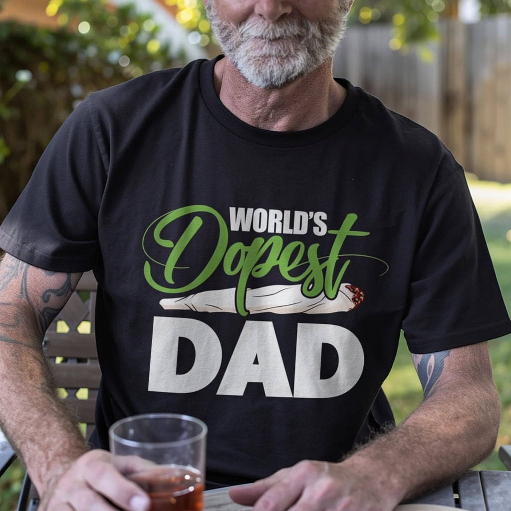 "World's Dopest Dad" 100% Cotton Funny Father’s Day T-Shirt