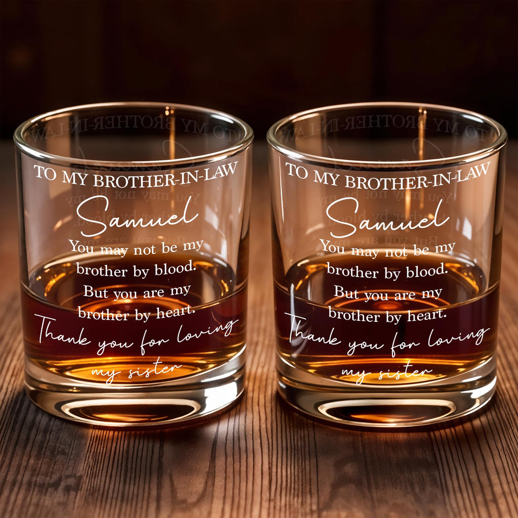 To My Brother In Law, Whiskey Glass, Gift For Him and Whiskey Lovers - 7