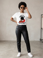 "I Don't Have An Attitude" Graphic Tee | Red Fashion Glasses Women's Shirt