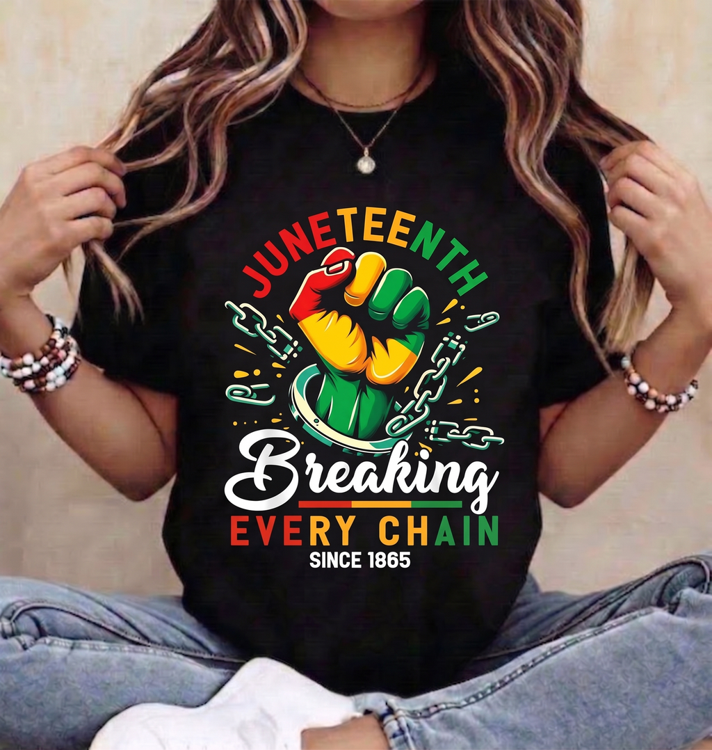 African American Pride Juneteenth Cotton T-Shirt Unisex Comfortable All Day Wear