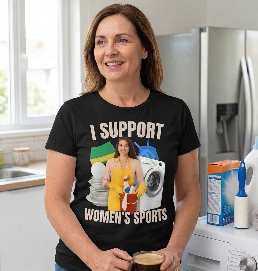I Support Women's Sports Unwearable Aduld Humor Bootleg T-Shirt