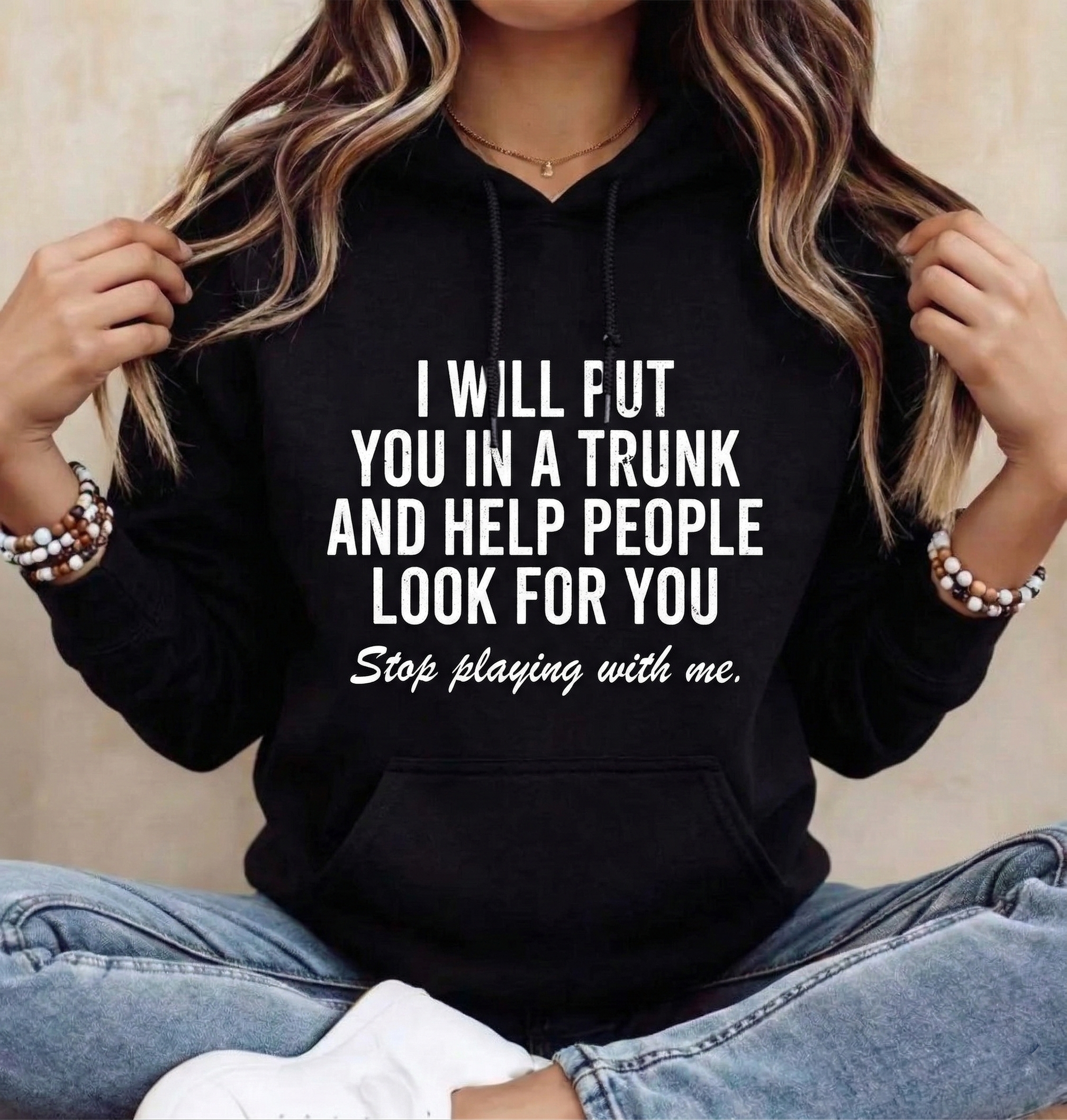 T- Shirt I Will Put You In The Trunk And Help People Look For T-Shirt Crewneck Tropical graphic tee