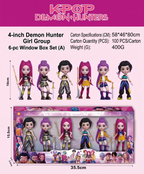 6pc K-Pop Idol Figurine Set | Mini Anime Style Model Toys for Collection