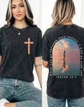 "Isaiah Verse" Cross Graphic Tee | 230g Heavyweight Washed Cotton