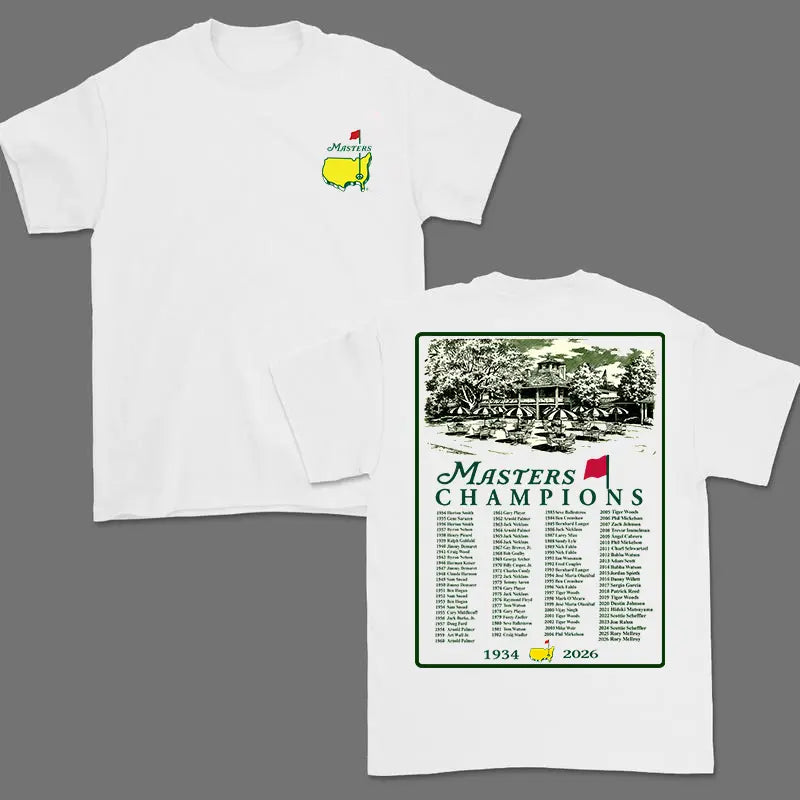 90th Masters Champions Shirt | 2026 Augusta Tournament Memorial Tee