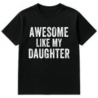 Comfort Colors Proud Dad Graphic Tee – Women's Round Neck Humor Shirt for Father's Day
