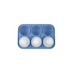 3D Baseball Stitch Ice Cube Mold: 6-Cavity Food-Grade Silicone Tray