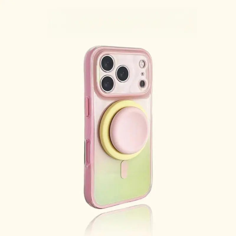 2-in-1 Gradient Full-Cover MagSafe Case – Hard PC Cover with AI Button for iPhone 17 Pro Max