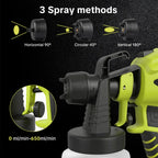 1200ml High-Capacity Paint Sprayer - Adjustable Flow, 4 Nozzles & 3 Spray Modes