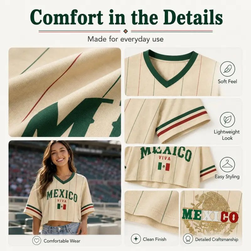 Women's Eagle Graphic Cropped Top – Sports Fan Team Support Tee