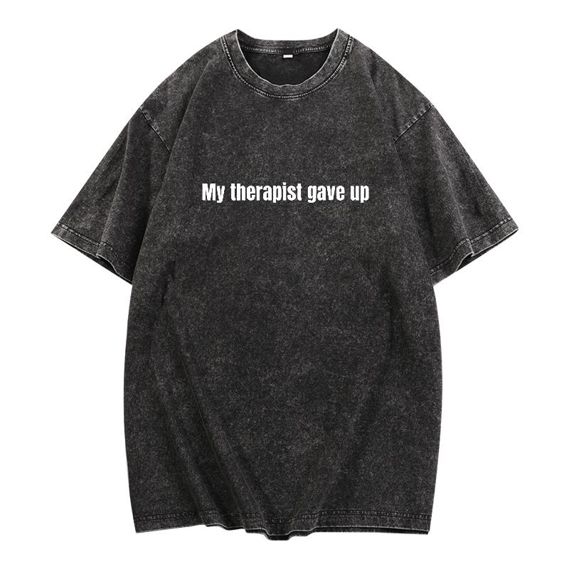 Sarcastic & Funny Sweatshirt Hoodie – Long Sleeve My Therapist Gave Up