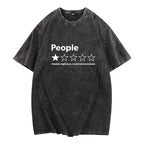 Funny "Absolute Trash" One Star Review T-Shirt -  Black Short Sleeve Tee