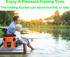 20L Portable Collapsible Water Bucket – Heavy-Duty PVC Water Container with Handle