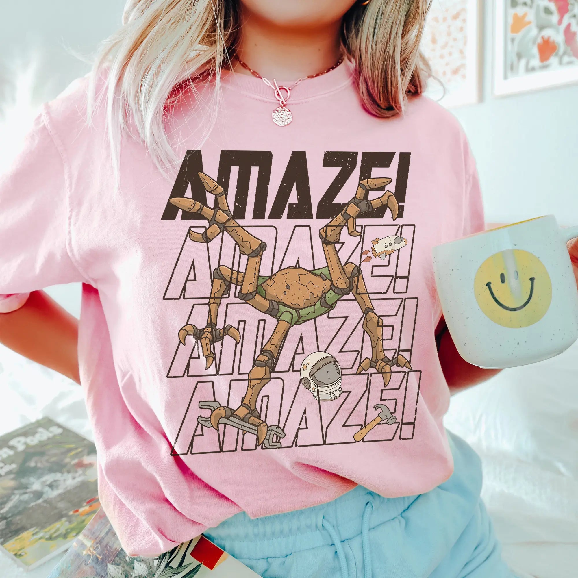 Project Hail Mary Amaze Amaze Amaze Shirt Rocky Sci-Fi Graphic Tee Book Lover Unisex T-Shirt