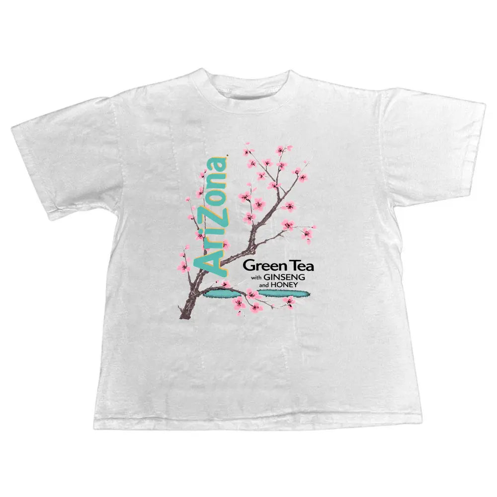 Vintage Arizona Green Tea Cherry Blossom Shirt – Retro Graphic Streetwear Tee
