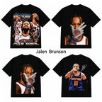 Jalen Brunson "Brunson Burner" Graphic T-Shirt – Vintage Streetwear Basketball Fan Apparel