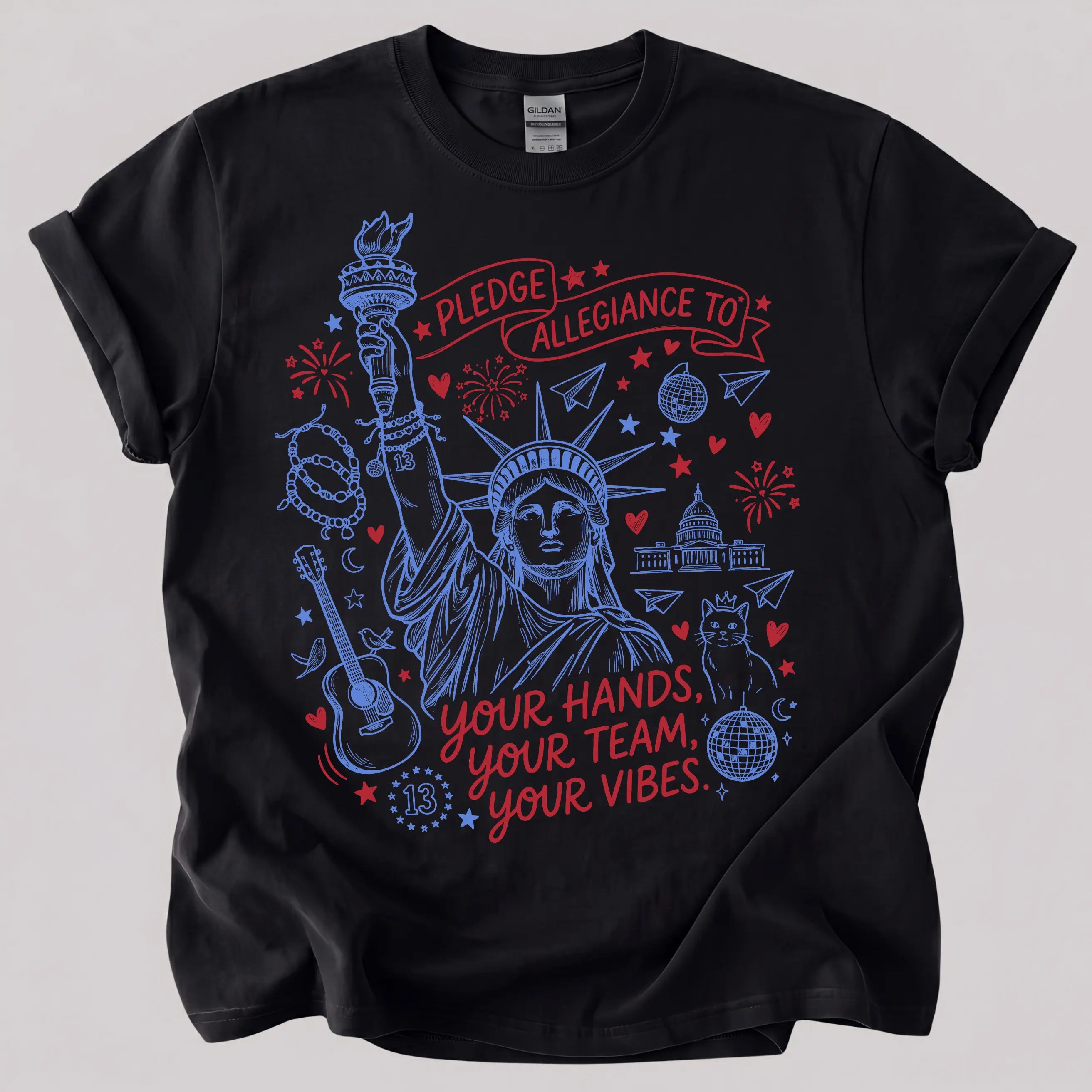 Pledge Allegiance To Your Hands Your Team Your Vibes Shirt, Sweatshirt, Hoodie