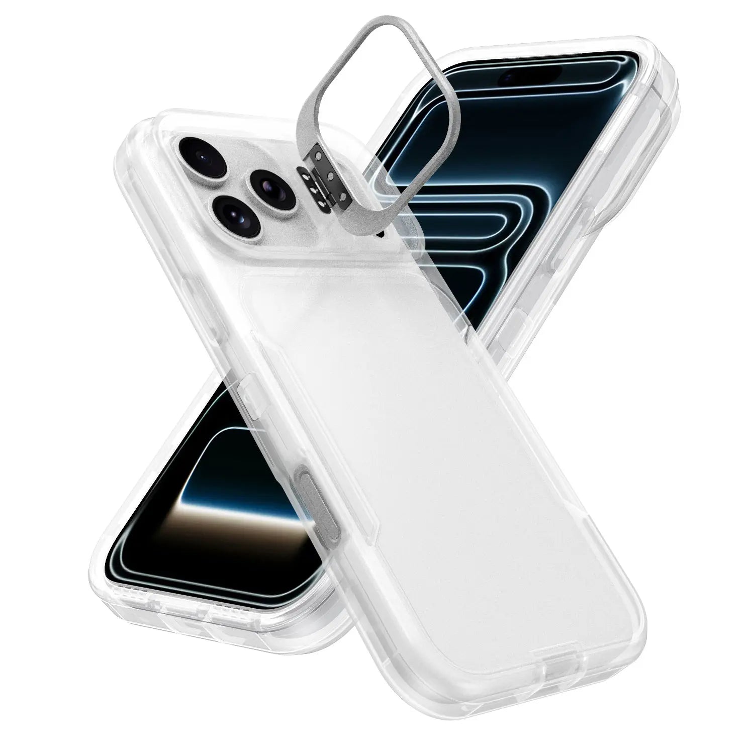 iPhone Military-Grade Heavy Duty Case with Camera Kickstand & Rugged Protection