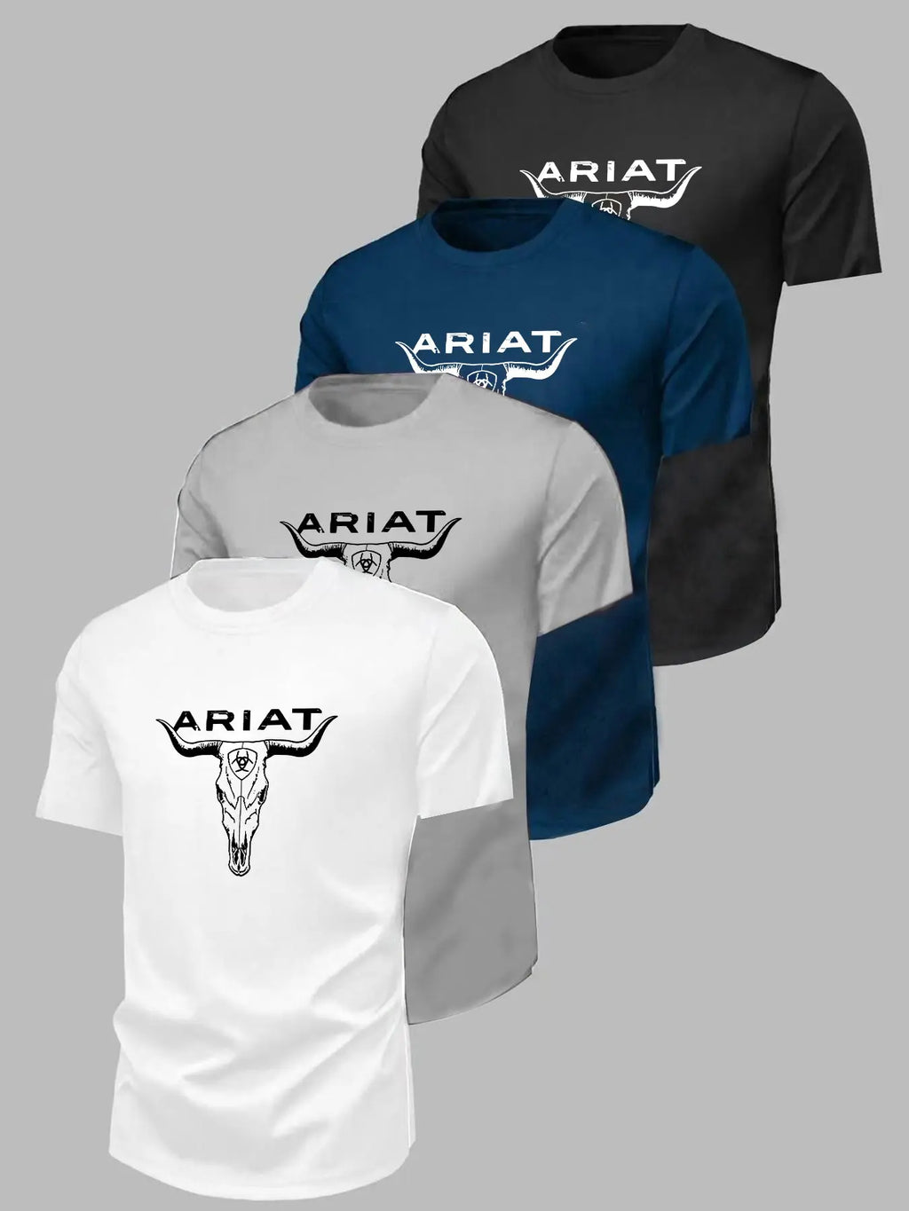 Western Bull Head Graphic Streetwear T-Shirt