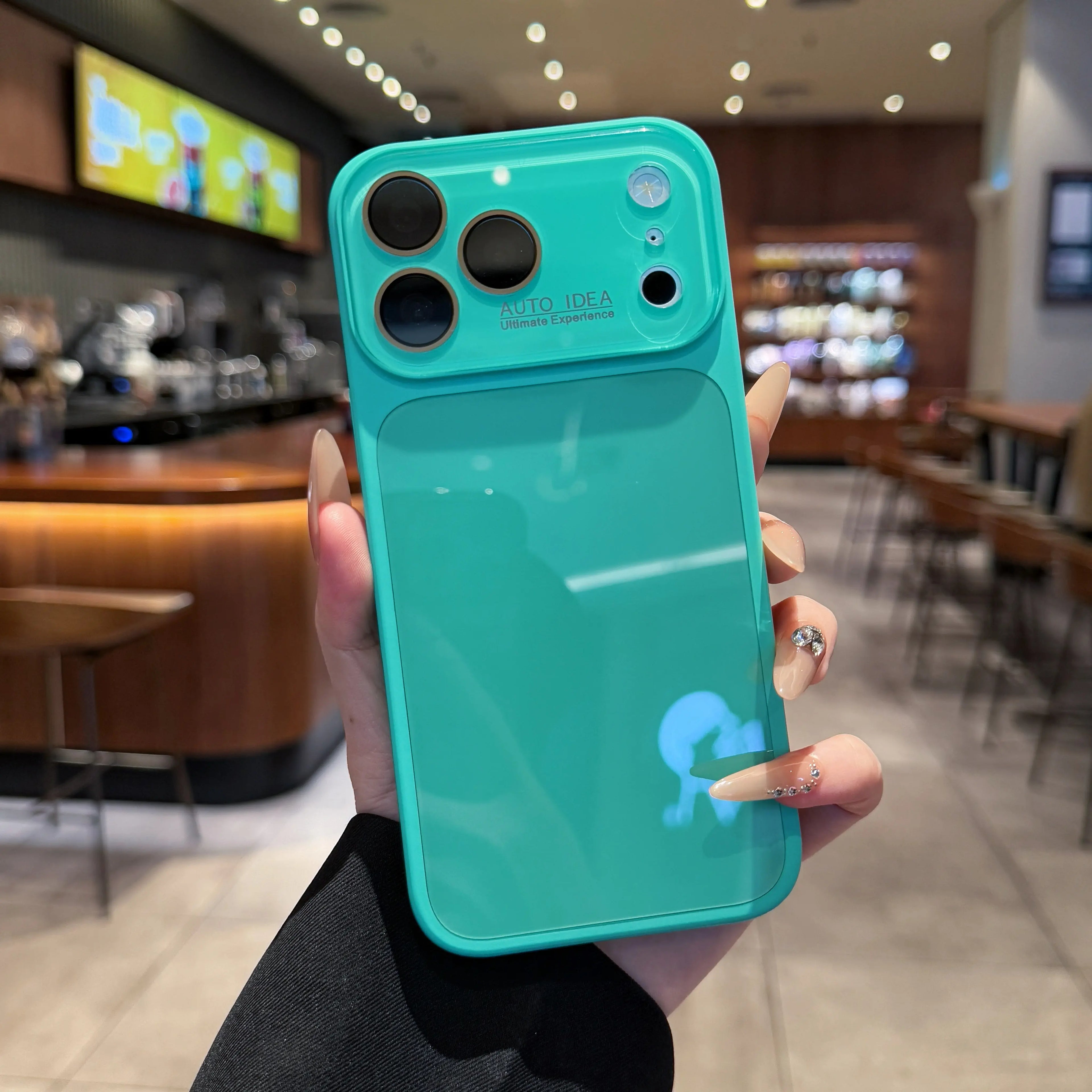 Dopamine Candy Color Crystal Phone Case – Contrast Lens Protection Anti-Drop Cover for iPhone 17 Pro Max