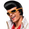 Retro Rockstar Pompadour Mask with Goggles for Halloween and Cosplay