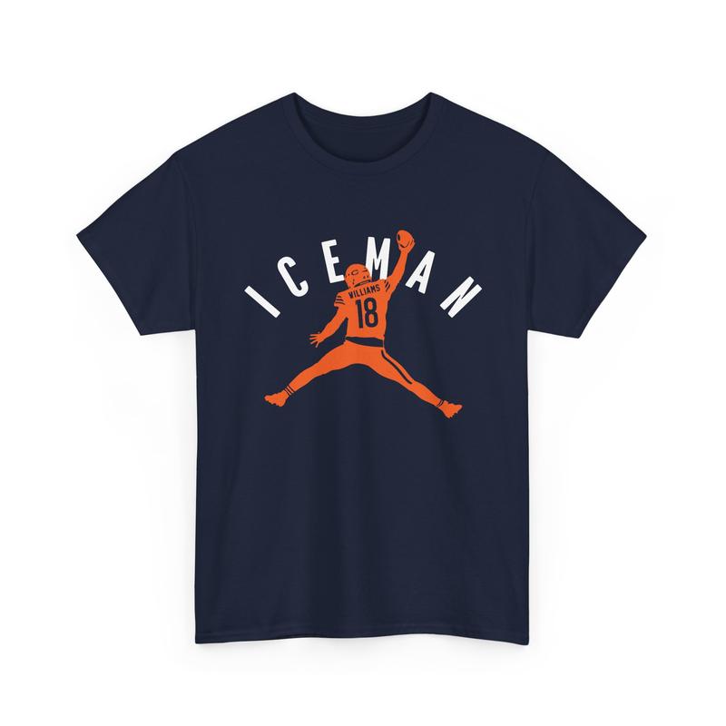 Camiseta unisex de algodón de Caleb "Iceman" Williams, de los Chicago Jumpman (sudadera, sudadera con capucha) 