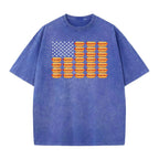 Hot Dog American Flag July 4th Patriotic Summer BBQ Funny T-Shirt