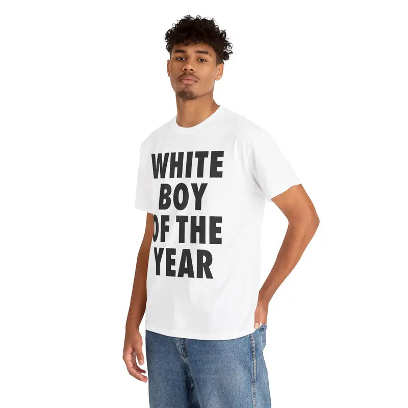 "White Boy Of The Year" Shirt | Oversized Streetwear Graphic Tee
