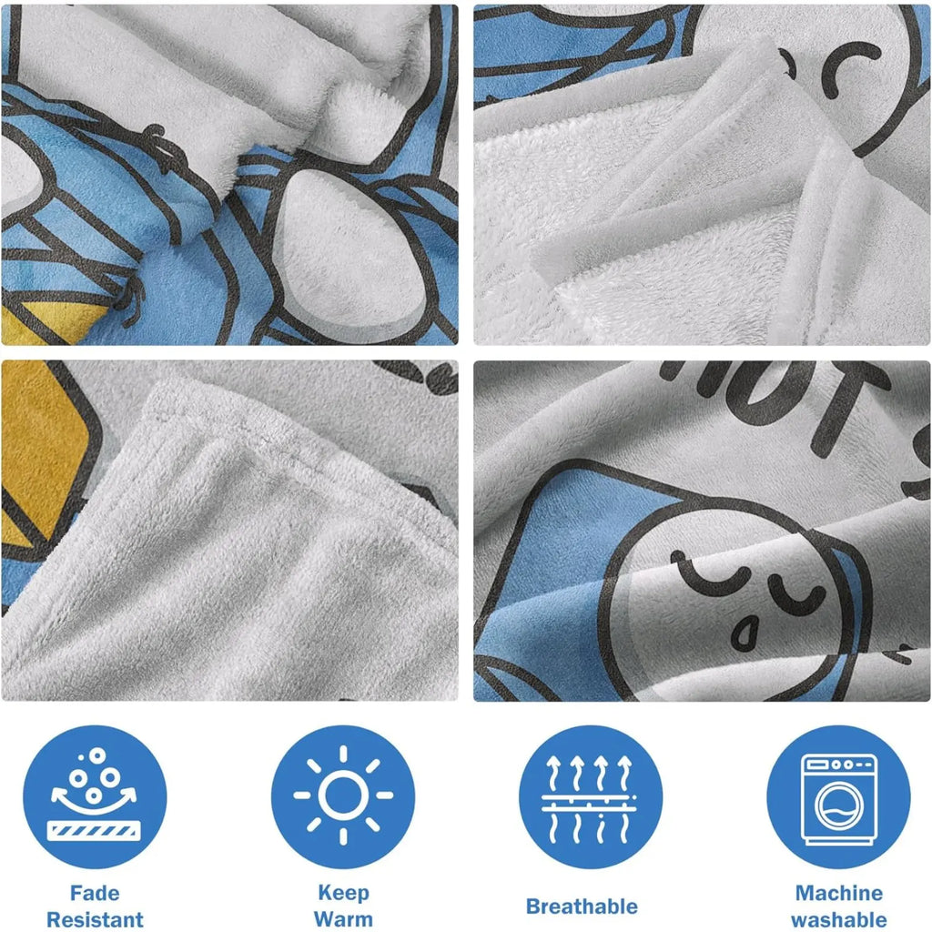 'Dad Is Not Sleeping' Funny Flannel Throw Blanket - Soft Father's Day & Birthday Gift for Dad/Husband