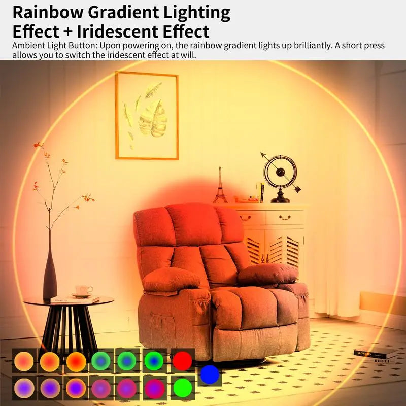 Smart Rechargeable Motion Sensor LED Night Light – RGB Ambient Wall Lamp