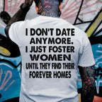 I DON'T DATE ANYMORE Black Print Hoodie
