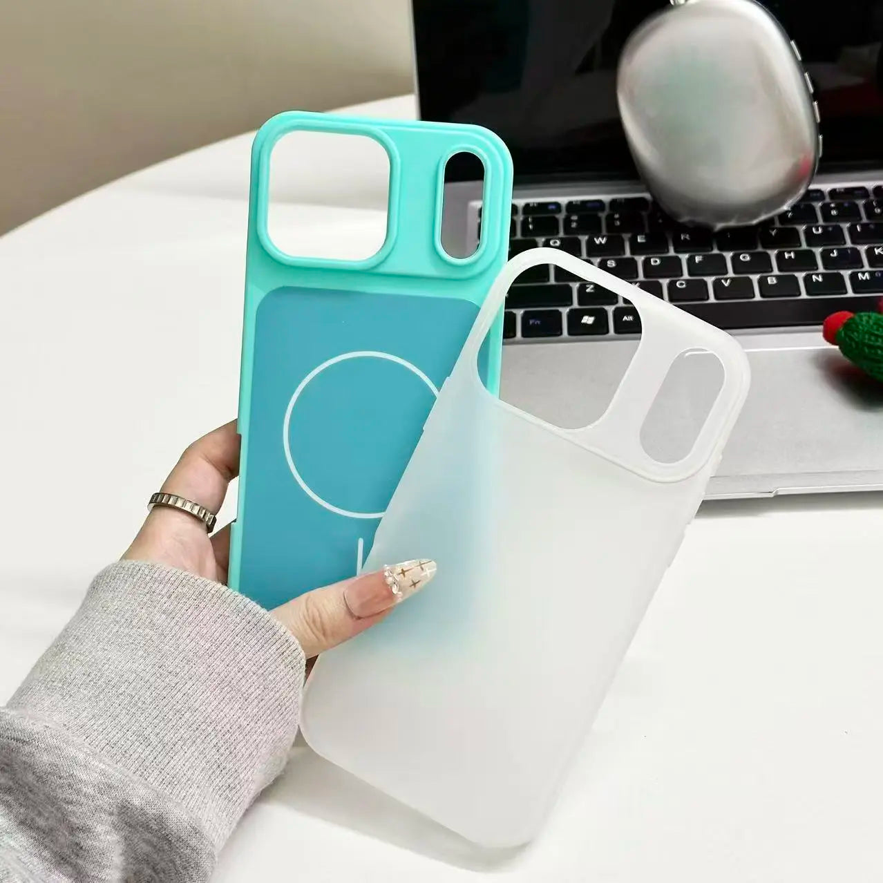 MagSafe Phone Case – Dual Layer Color-Blocking Shockproof Cover for iPhone 17 Pro Max