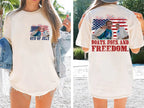 Comfort Colors "Boats Hoes & Freedom" Parody Shirt – Funny 4th of July Step Brothers Tee