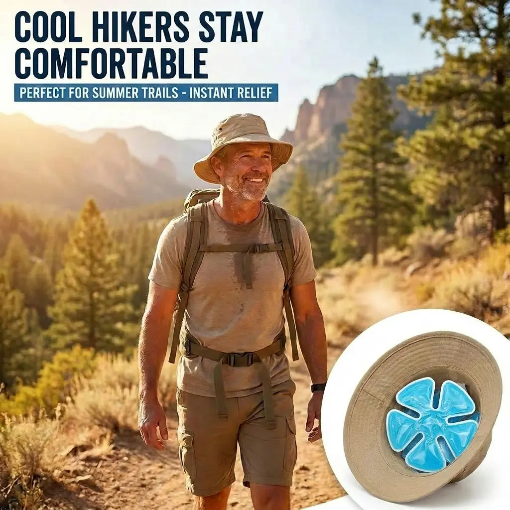 Reusable Cooling Gel Ice Packs – Cold Therapy Inserts for Hard Hats & Sun Hats
