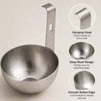 Stainless Steel Egg Poacher with Hanging Hook – Easy-Clean Kitchen Steamer (1-Pack)