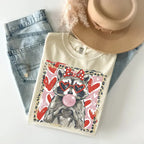 Leopard Raccoon Valentine's Sweatshirt | Cute Trendy Animal Love Tee