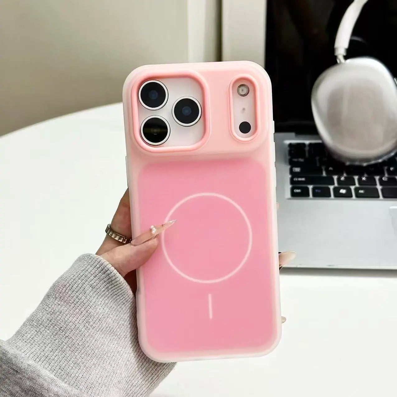 MagSafe Phone Case – Dual Layer Color-Blocking Shockproof Cover for iPhone 17 Pro Max