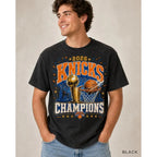 New York 2026 Cotton T-shirt, Knick Champs City Hoops Basketball Tee for Sports Fans Gift