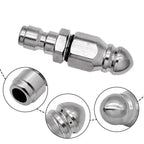 Stainless Steel Sewer Jetter Nozzle – 65000 PSI High-Pressure Drain Cleaner (1/4" Quick Connect)