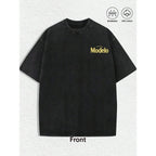 'Cerveza Modelo' Retro UFO & Bull Desert Graphic T-Shirt - Vintage Distressed Streetwear