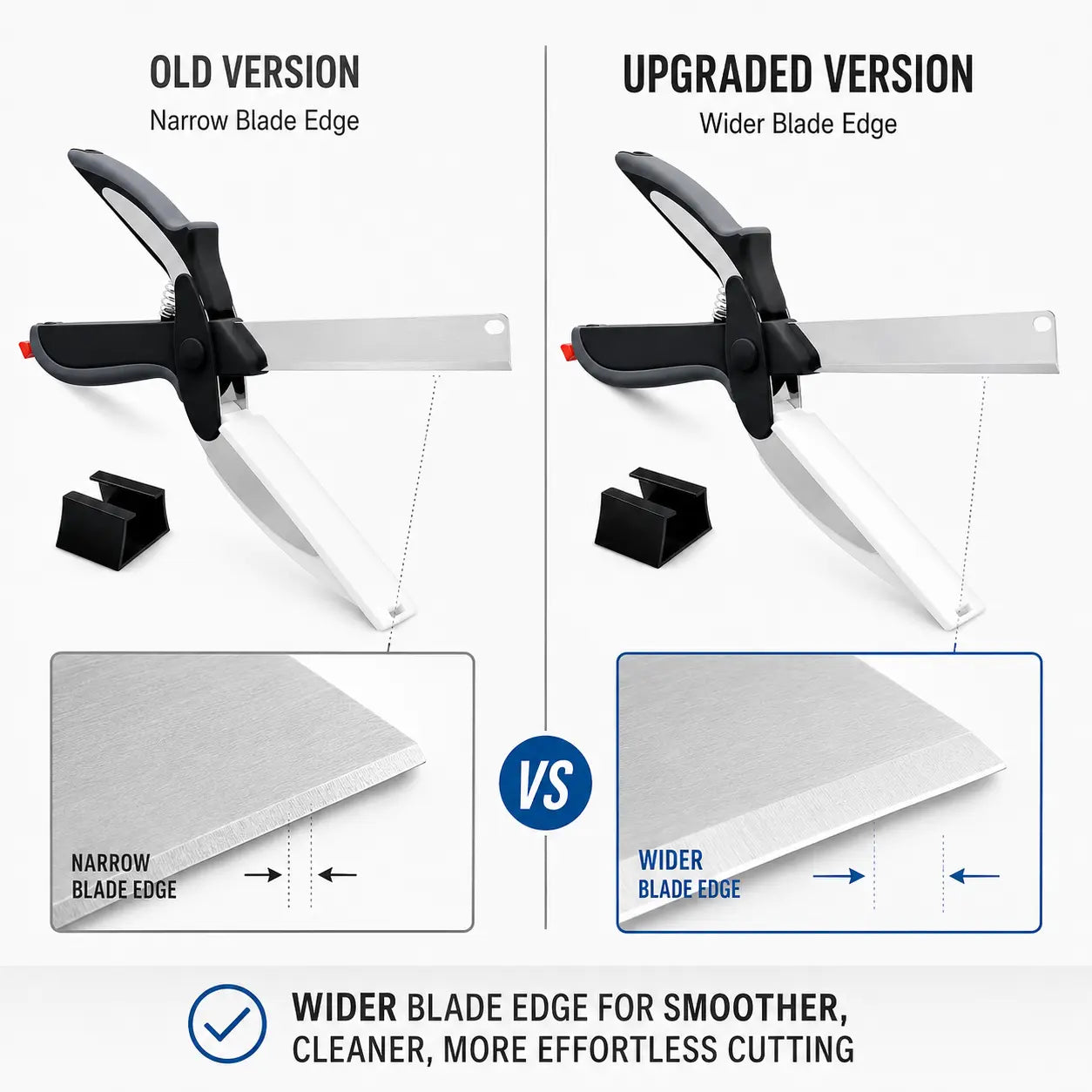 2-in-1 Stainless Steel Food Scissors with Built-in Cutting Board – Multi-Purpose Kitchen Shears with Safety Lock